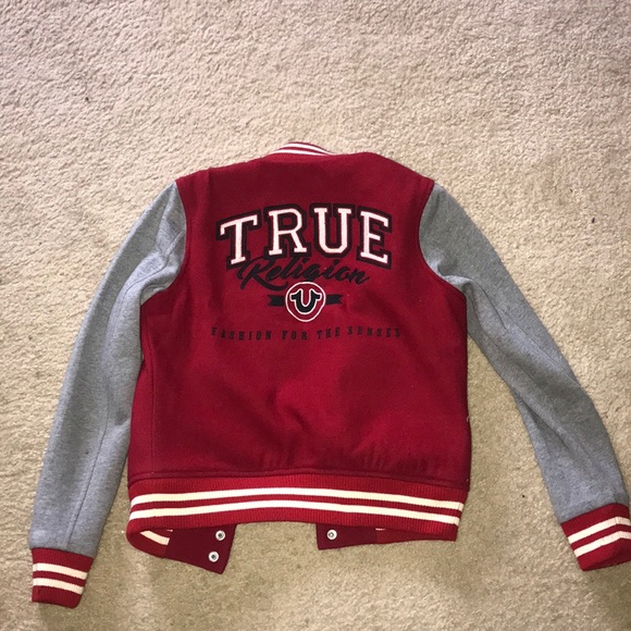True Religion Jackets & Coats Redgrey True Religion Varsity Jacket